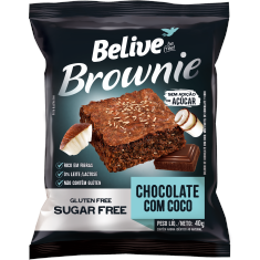 Brownie Chocolate com Coco Belive Be Free 2x40g
